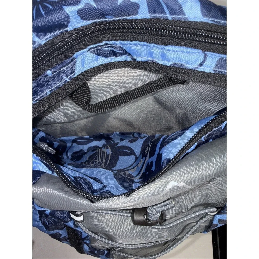 Eddie Bauer Packable Backpack Blue and Gray Lightweight Daypack